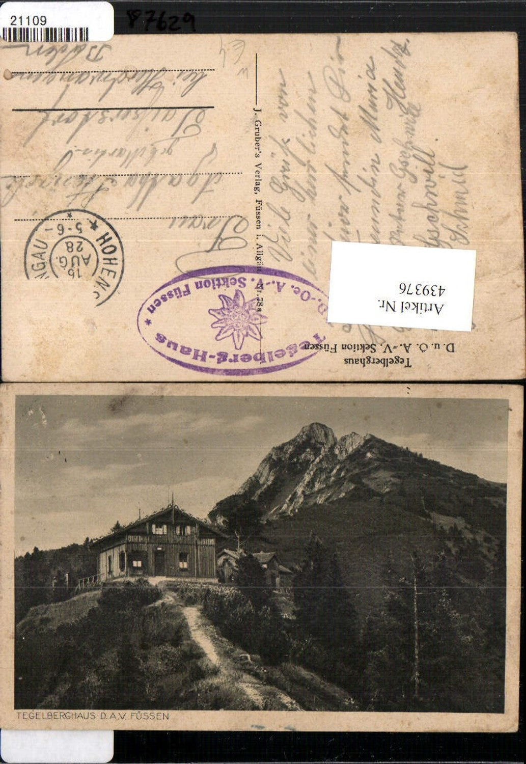 439376,Tegelberghaus b. Schwangau Bergkulisse