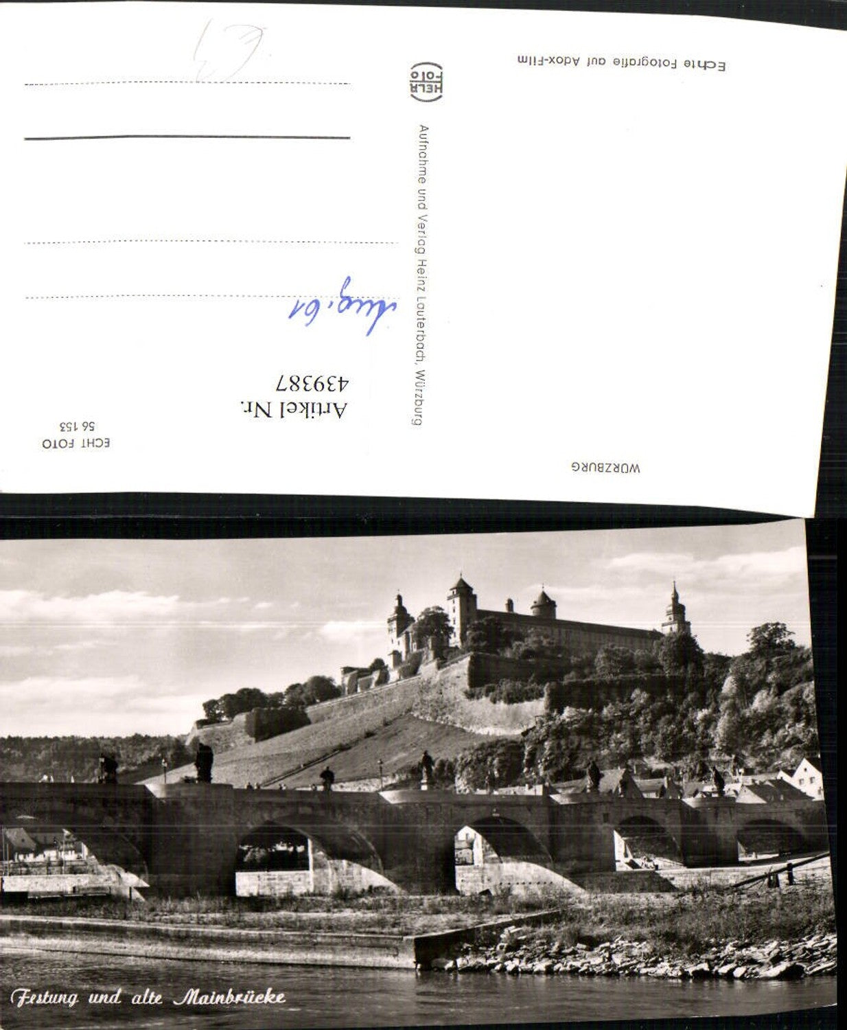 439387,Würzburg Festung u. Alte Mainbrücke Brücke