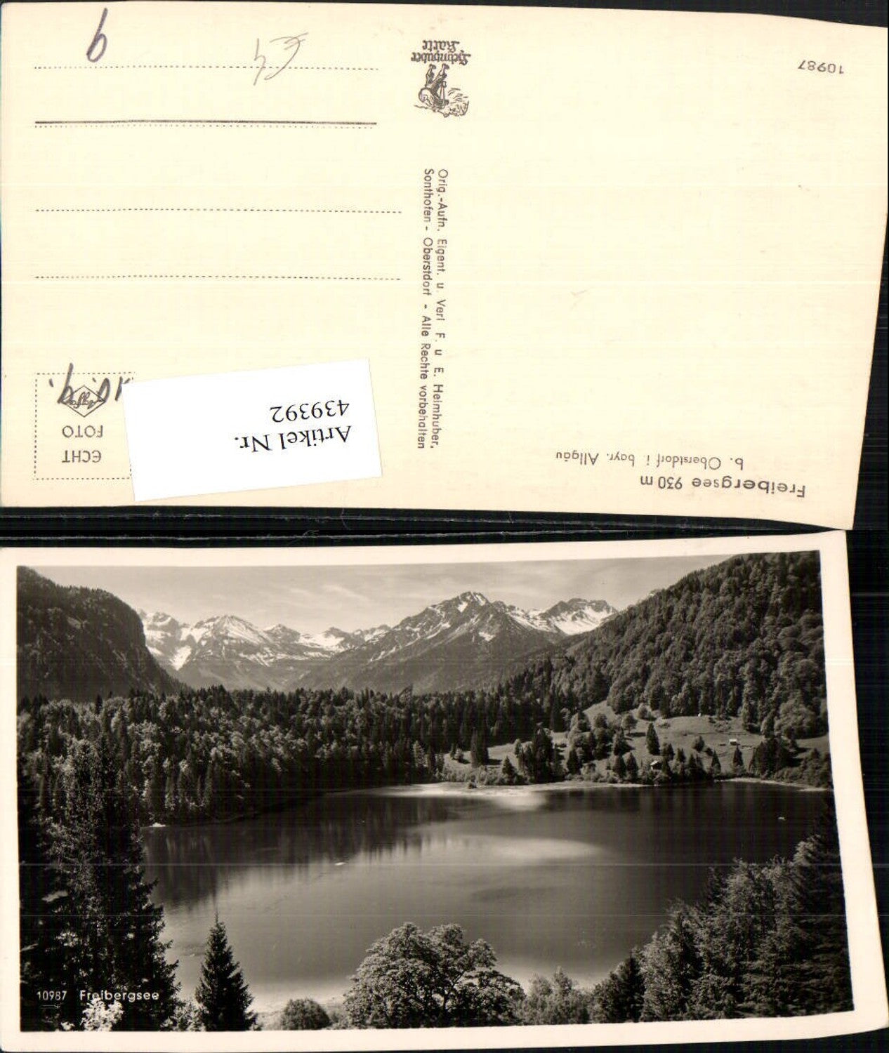 439392,Freibergsee See b. Oberstdorf im Allgäu Bergkulisse