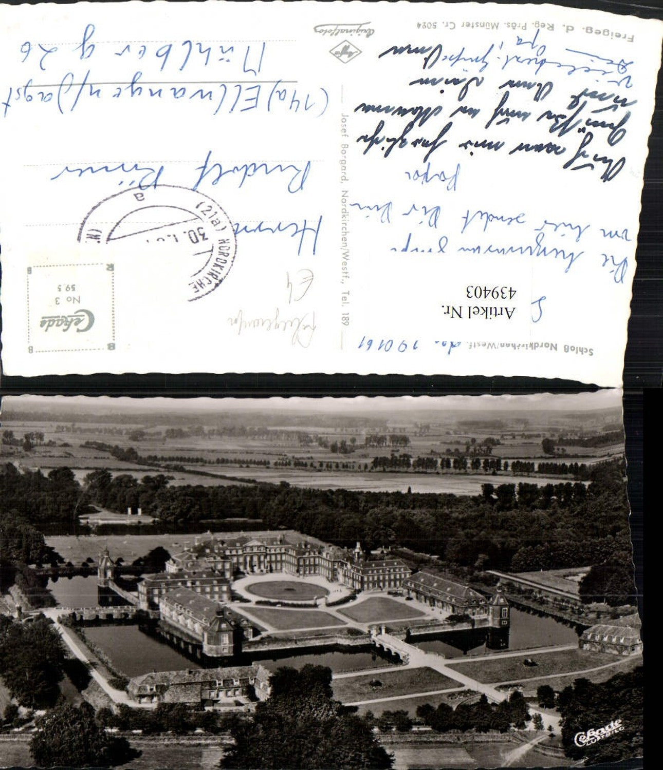 439403,Nordkirchen Schloss Totale Fliegeraufnahme