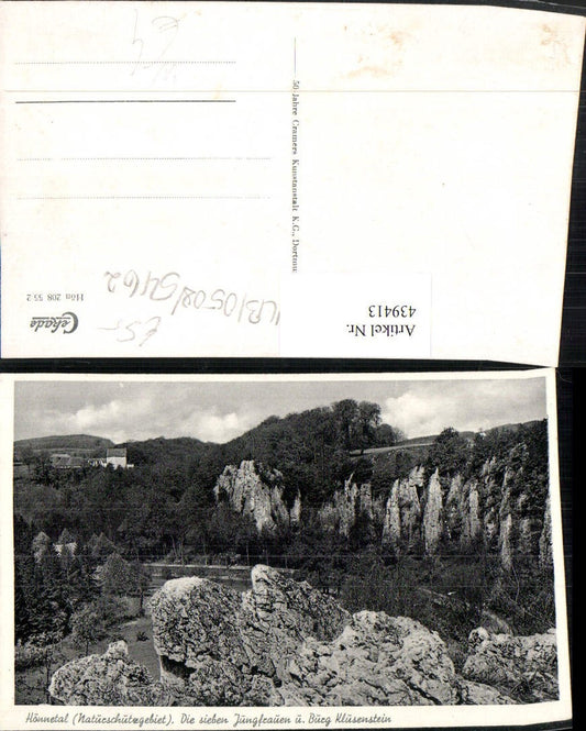 439413,Hönnetal b. Neuenrade Sieben Jungfrauen u. Burg Klusenstein