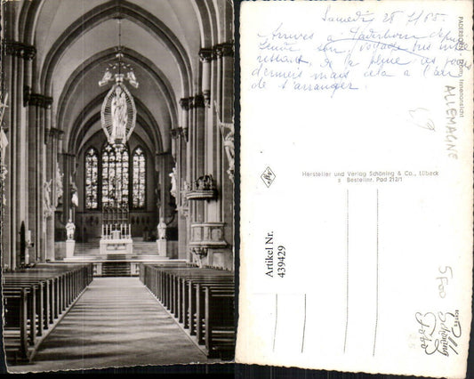 439429,Paderborn Dom Kirche Innenansicht