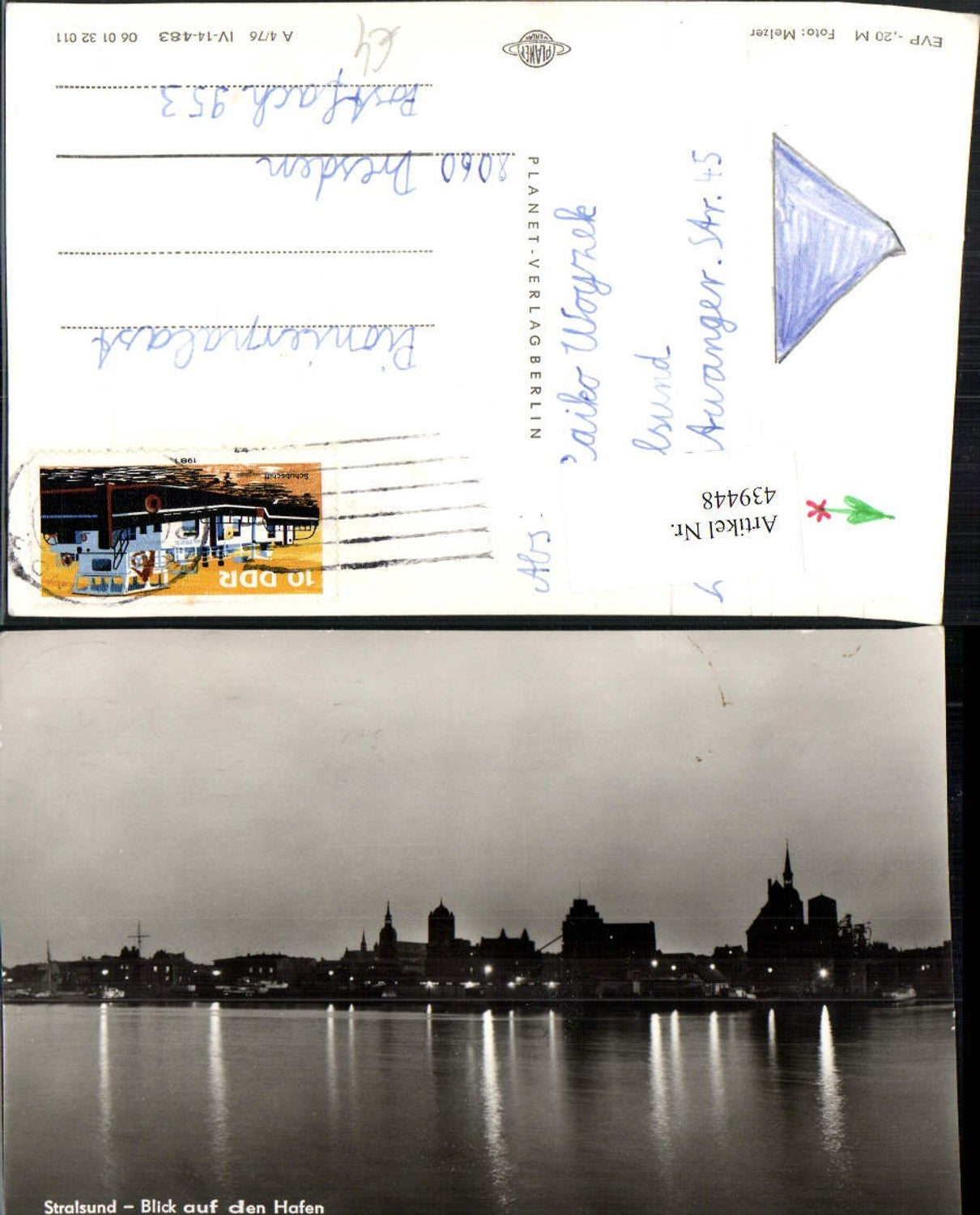 439448,Stralsund Teilansicht m. Hafen