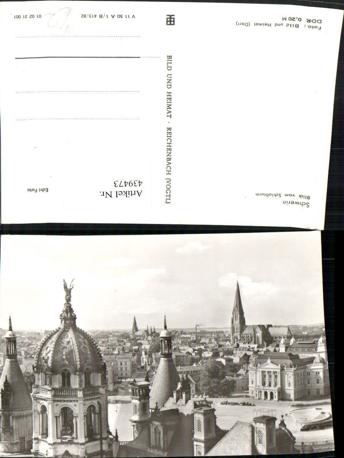 439473,Schwerin Teilansicht vom Schlossturm pub VEB