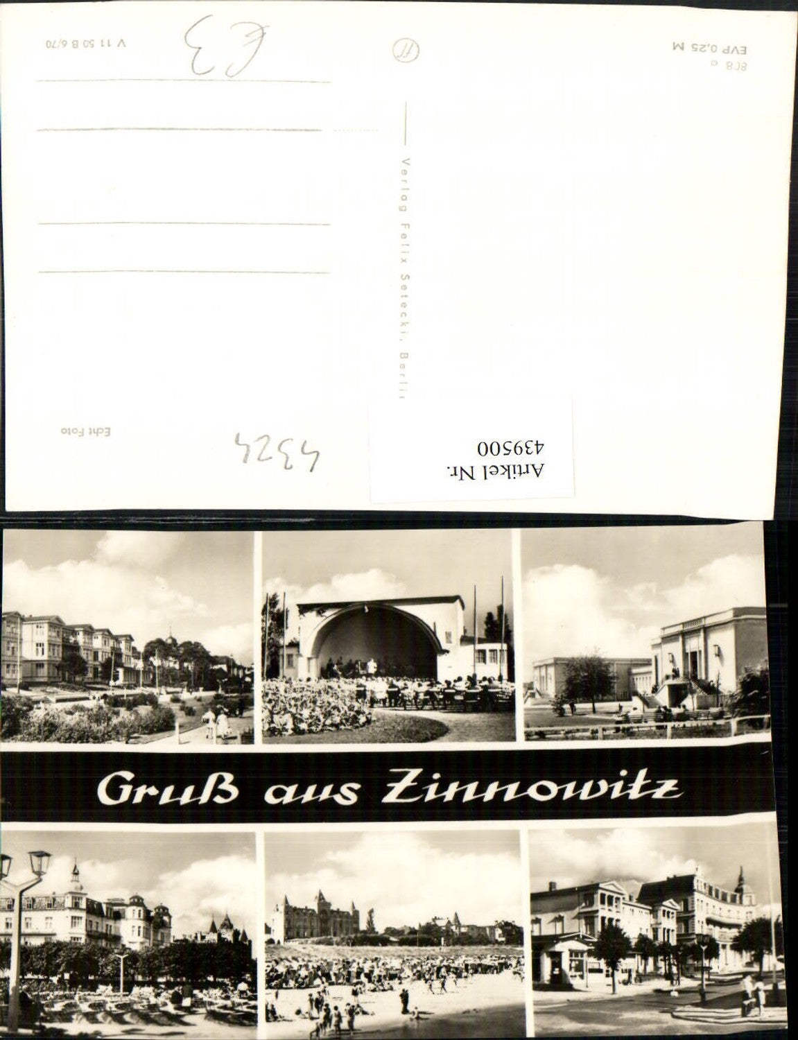 439500,Zinnowitz Teilansicht Konzert Schloss Gebäude Mehrbildkarte