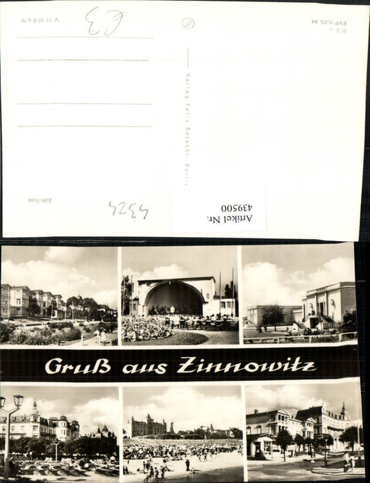 439500,Zinnowitz Teilansicht Konzert Schloss Gebäude Mehrbildkarte