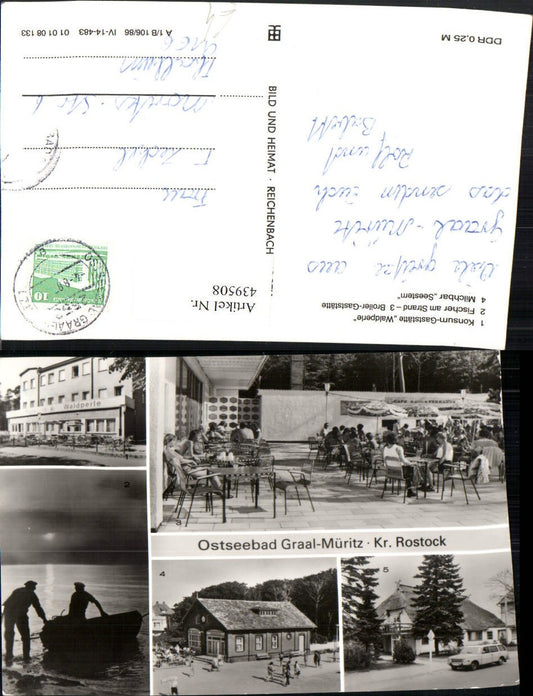 439508,Ostseebad Graal-Müritz Gaststätte Strand Fischer Mehrbildkarte pub VEB