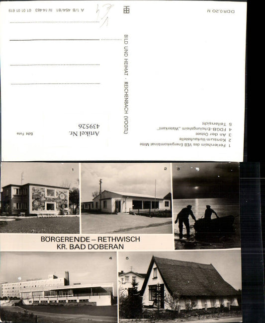 439526,Börgerende Rethwisch Ferienheim Erholungsheim Mehrbildkarte pub VEB