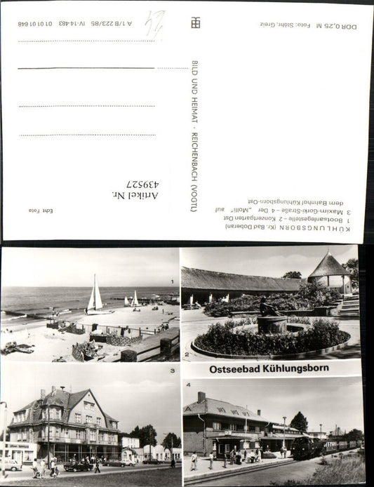 439527,Ostseebad Kühlungsborn Strand Bahnhof Konzertgarten Mehrbildkarte pub VEB