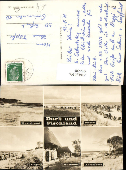 439530,Darß und Fischland Prerow Zingst Strand Mehrbildkarte