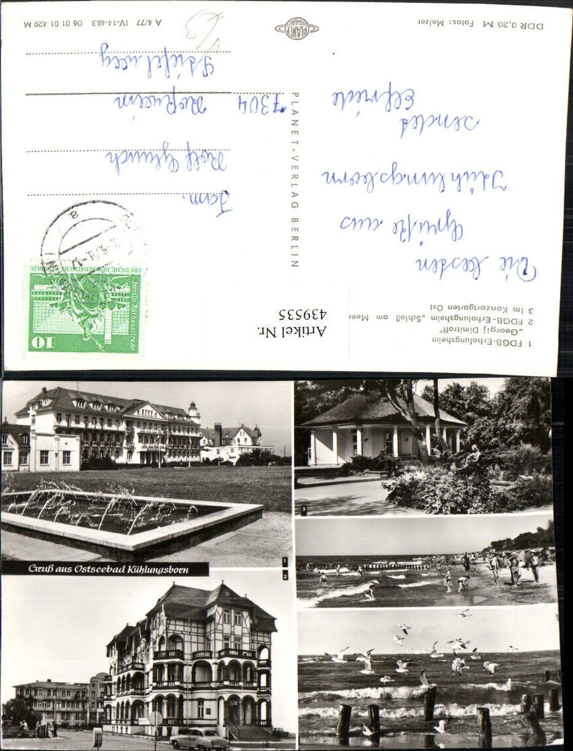 439535,Ostseebad Kühlungsborn Strand Erholungsheim Mehrbildkarte pub Planet Berlin