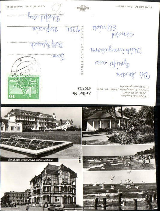 439535,Ostseebad Kühlungsborn Strand Erholungsheim Mehrbildkarte pub Planet Berlin