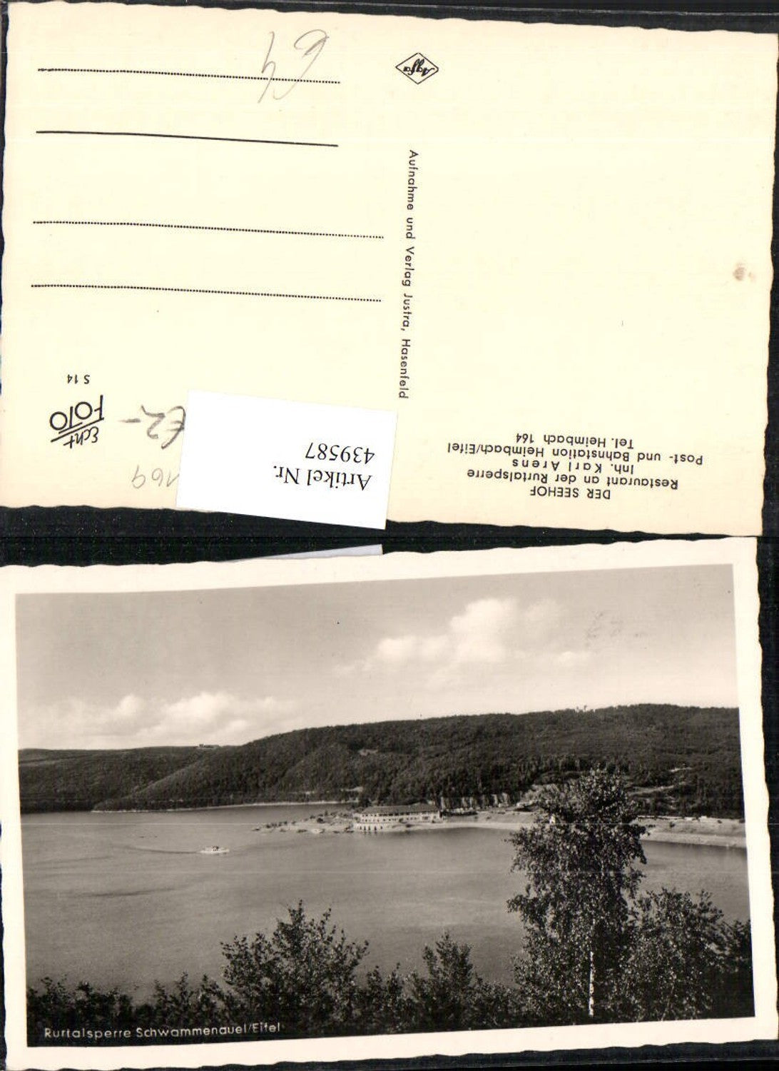 439587,Rurtalsperre Schwammenauel in d. Eifel b. Simmerath