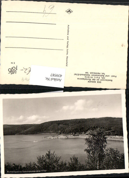 439587,Rurtalsperre Schwammenauel in d. Eifel b. Simmerath