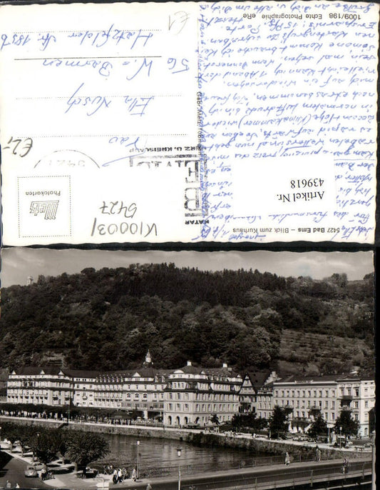 439618,Bad Ems Blick zum Kurhaus Brücke