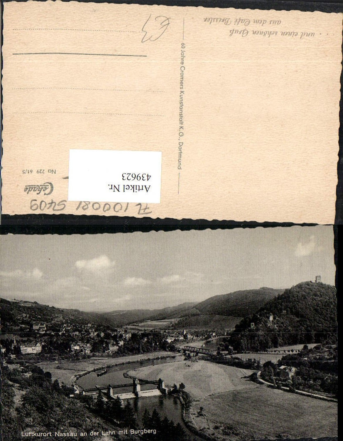 439623,Nassau an d. Lahn Totale m. Burgberg