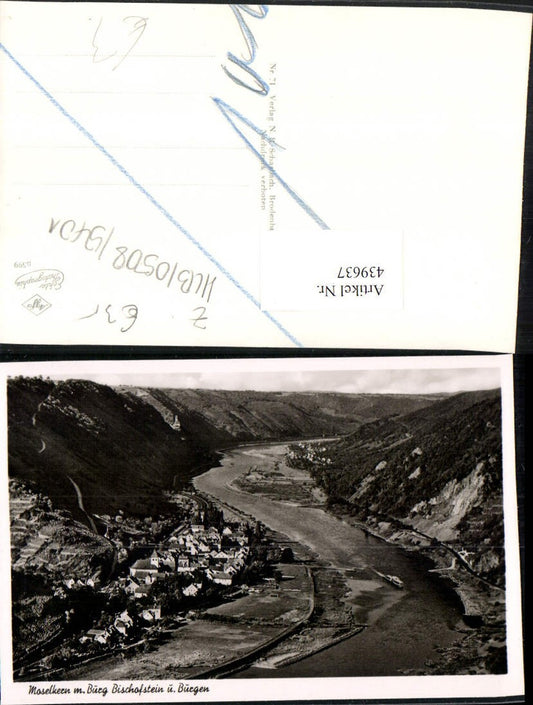 439637,Moselkern Totale m. Burg Bischofstein u. Burgen