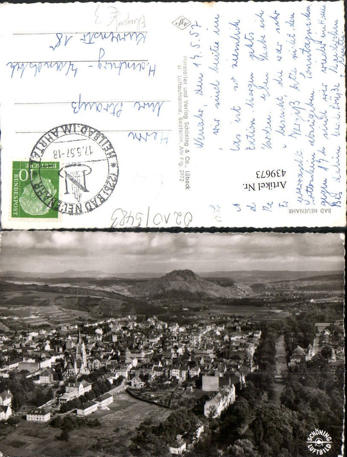 439673,Bad Neuenahr Totale Fliegeraufnahme