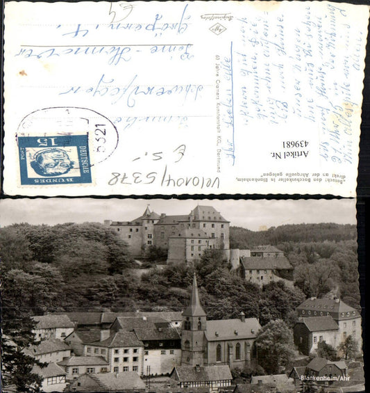 439681,Blankenheim an d. Ahr Teilansicht m. Schloss