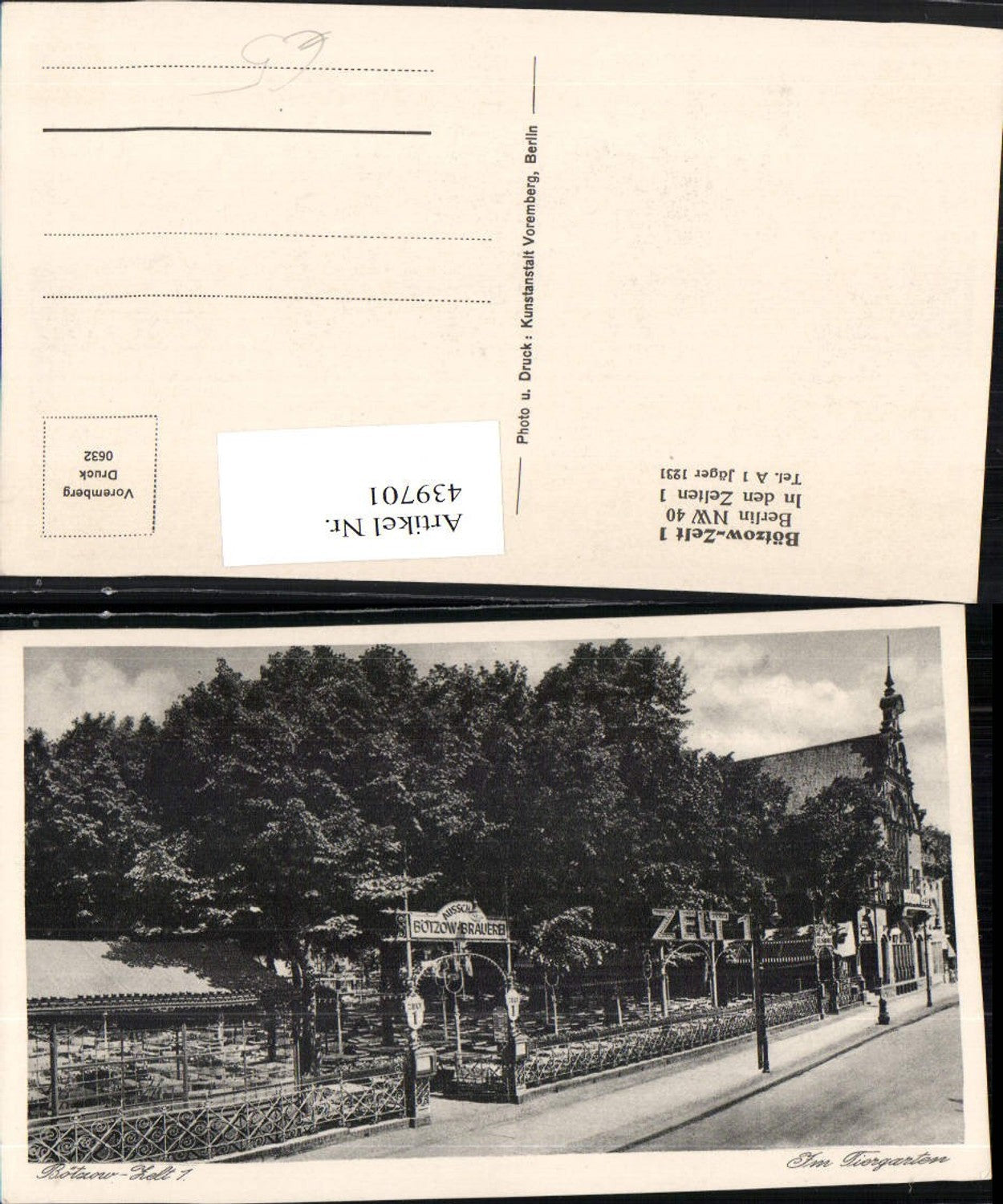 439701,Berlin Bötzow-Zelt Im Tiergarten