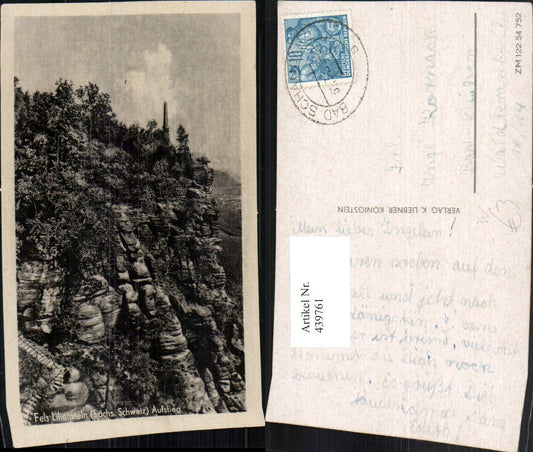 439761,Fels Lilienstein in d. Sächsischen Schweiz b. Bad Schandau