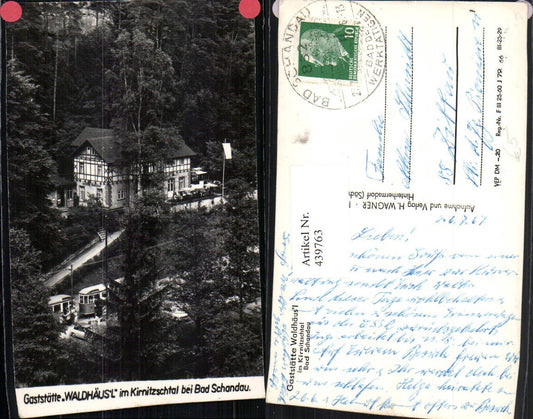 439763,Bad Schandau Gaststätte Waldhäusl im Kirnitzschtal