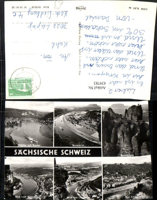 439783,Sächsische Schweiz Wehlen Schandau Totale Bsteibrücke Mehrbildkarte