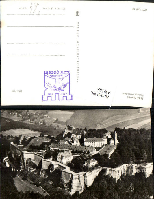 439785,Sächsische Schweiz Festung Königstein pub VEB
