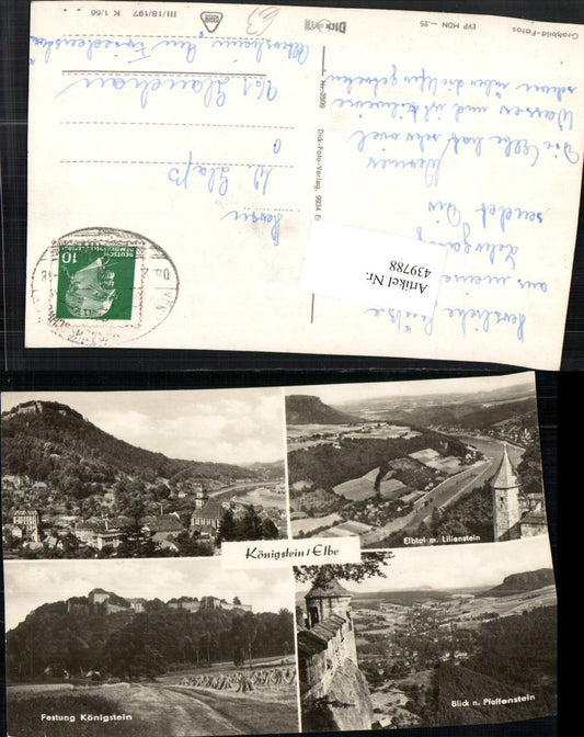 439788,Königstein an d. Elbe Totale Festung Elbtal Mehrbildkarte