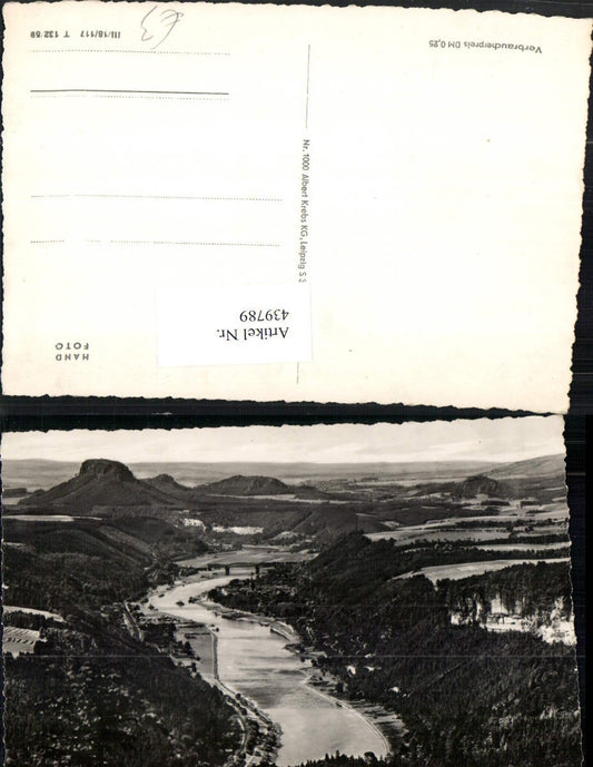 439789,Sächsische Schweiz Blick vom Winterberg auf Bad Schandau