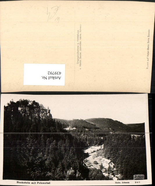 439792,Sächsische Schweiz Hockstein m. Polenztal b. Rathen