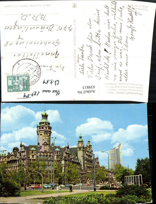 439813,Leipzig Neues Rathaus Gebäude pub VEB