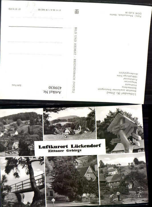 439830,Lückendorf Teilansichten Sommerberg Hochwald Spielplatz Mehrbildkarte pub VEB