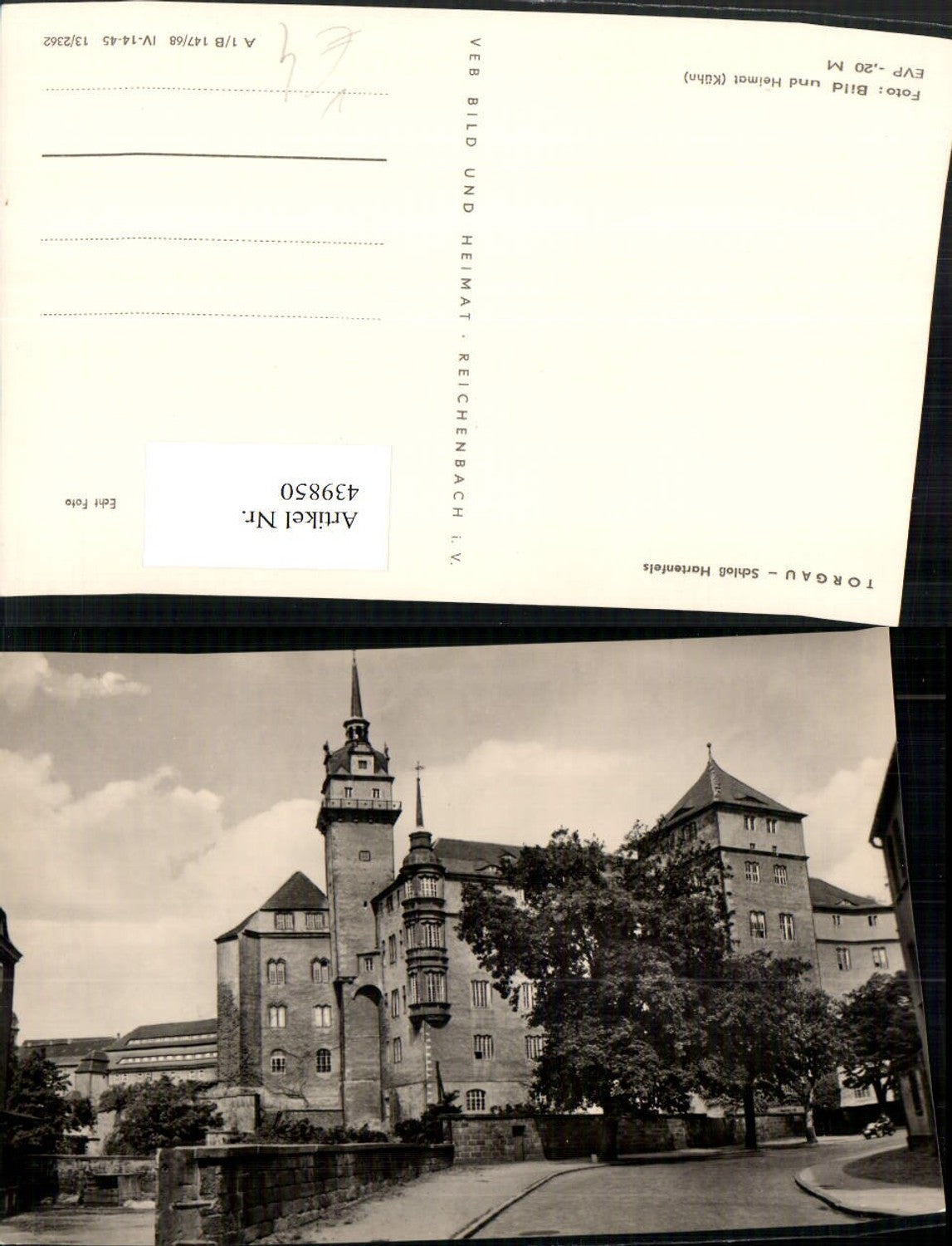 439850,Torgau Schloss Hartenfels pub VEB