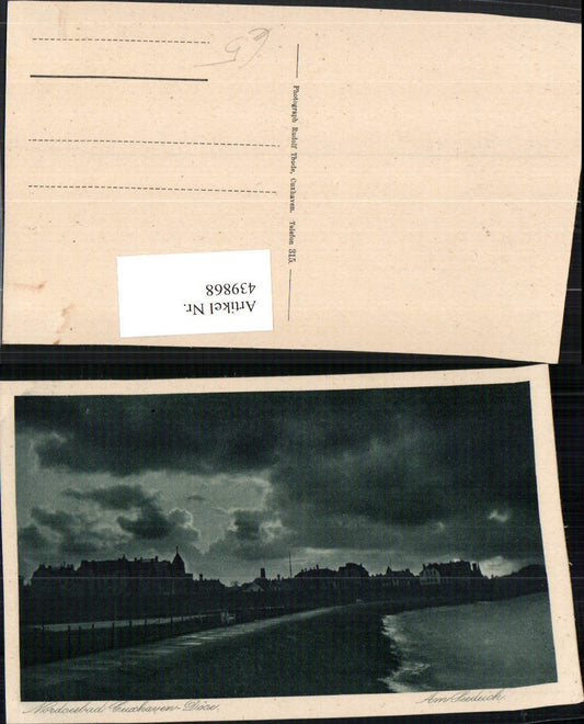 439868,Nordseebad Cuxhaven Döse Seedeich Teilansicht