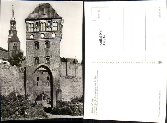 439884,Tangermünde Elbtor Tor in der Stadtbefestigung pub VEB