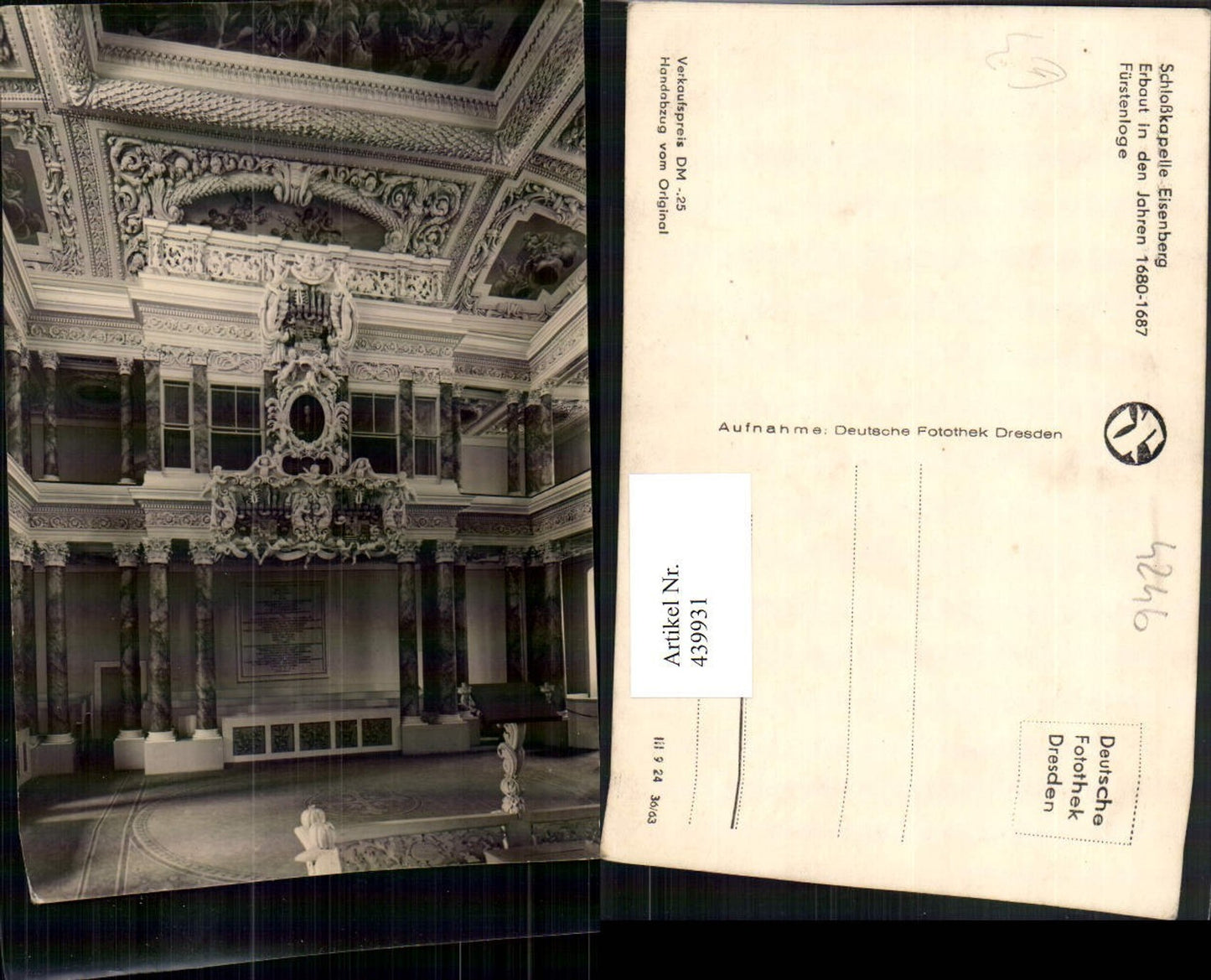 439931, Eisenberg Castle Christiansburg Chapel Interior view