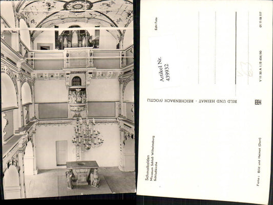439932, Schmalkalden Museum Wilhelmsburg Castle Church Interior view pub VEB