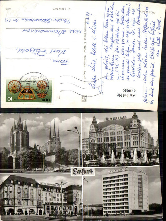 439949, Erfurt Department Store Cathedral Church Interhotel Hotel Multi-image map