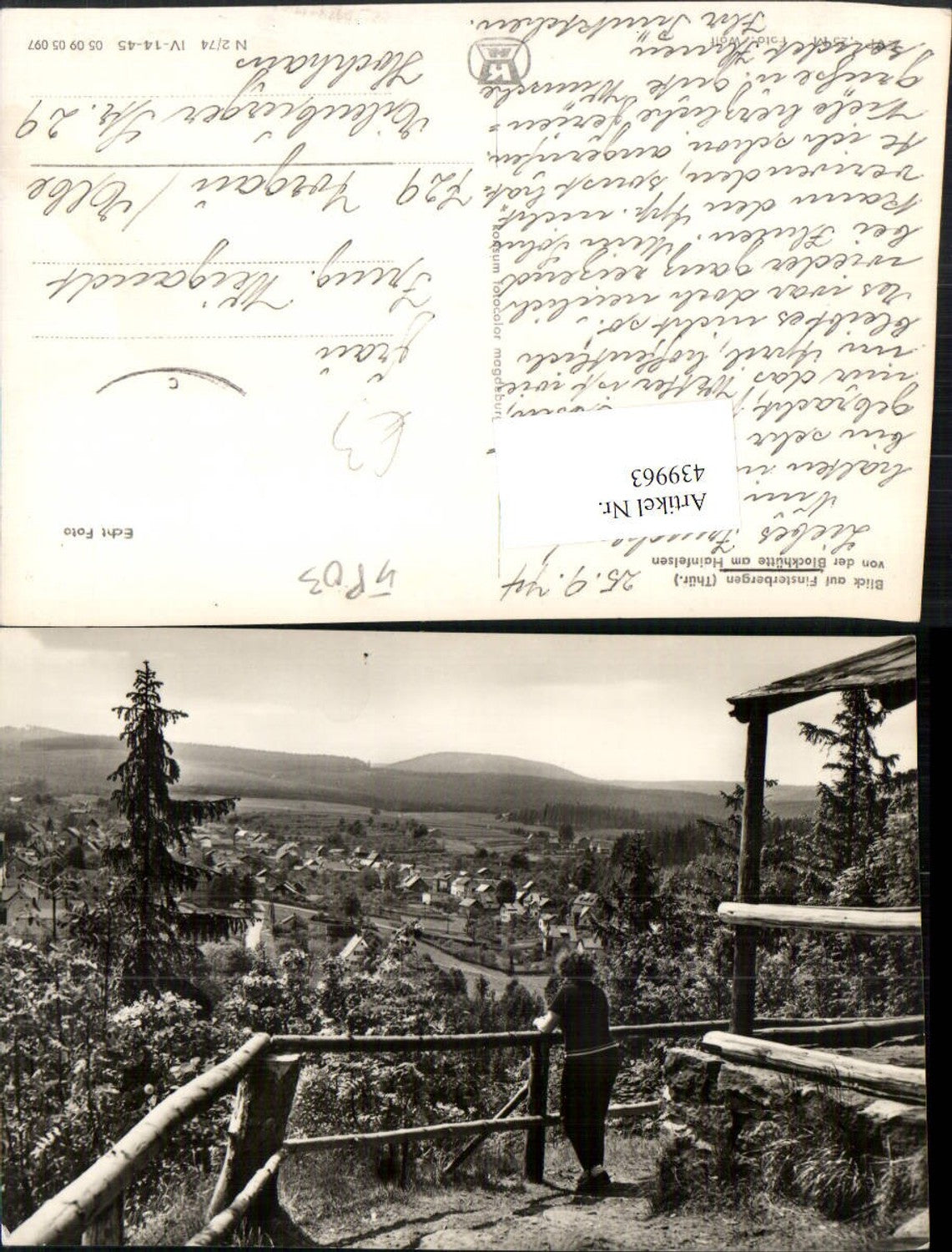 439963,Finsterbergen Totale von d. Blockhütte am Hainfelsen