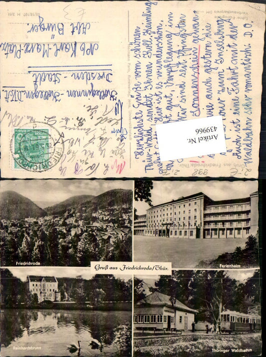 439966,Friedrichroda Totale Ferienheim Waldbahn Mehrbildkarte