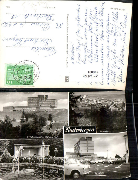 440001,Finsterbergen Totale Erholungsheim Parkplatz Trabi Naturpark Mehrbildkarte