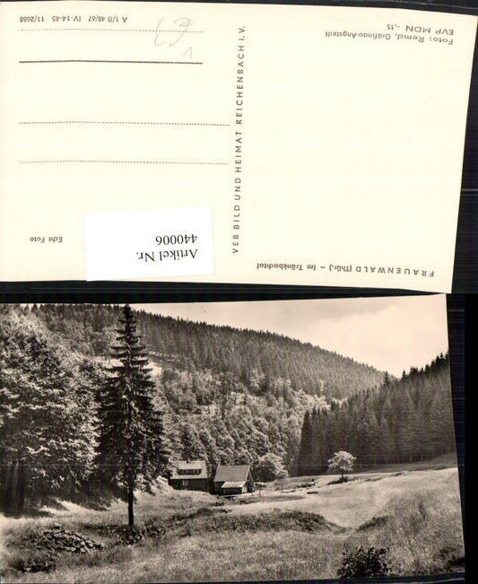 440006, Frauenwald Tränkbachtal Landscape pub VEB