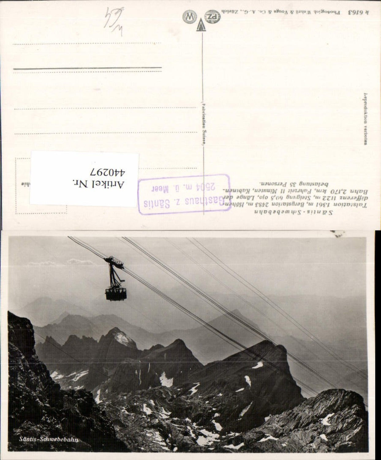 Alte Ansichtskarte – Old Postcard