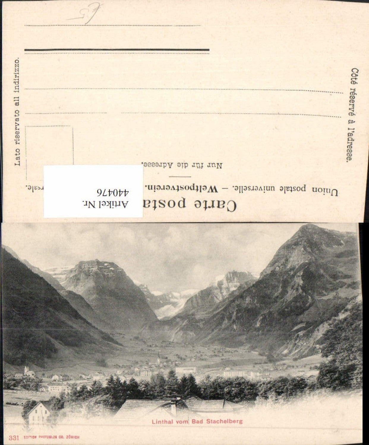 Alte Ansichtskarte – Old Postcard