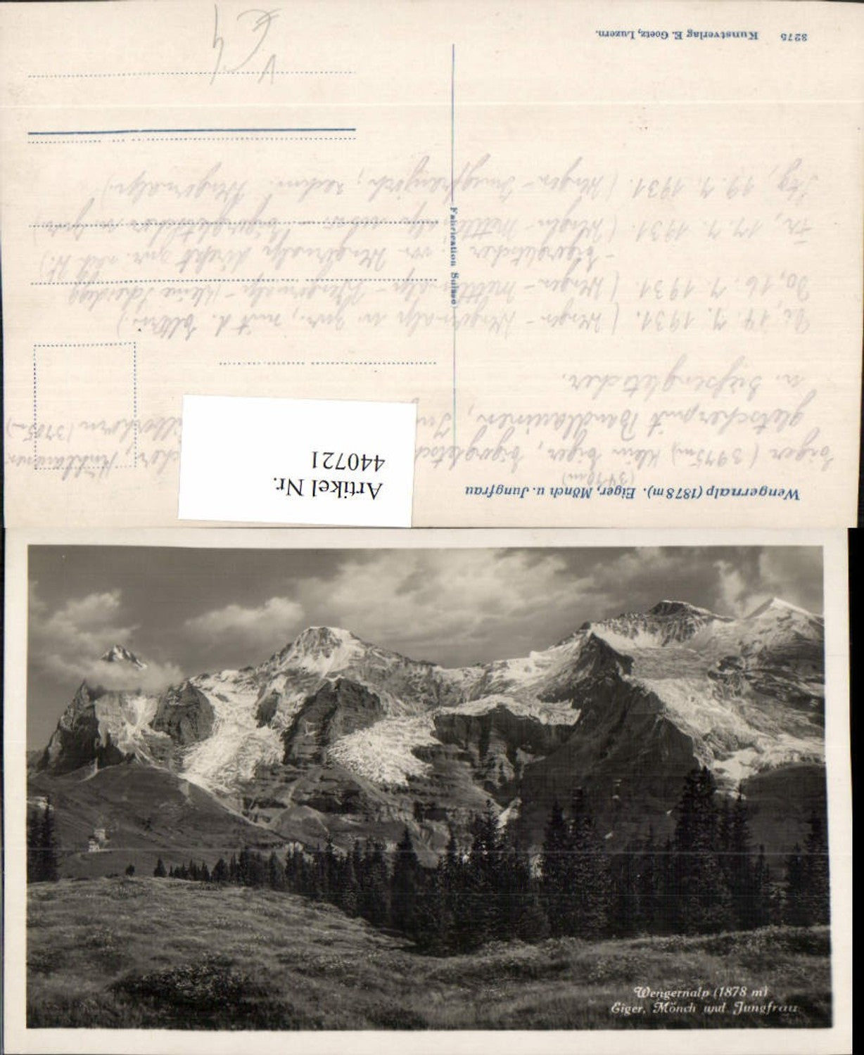 Alte Ansichtskarte – Old Postcard