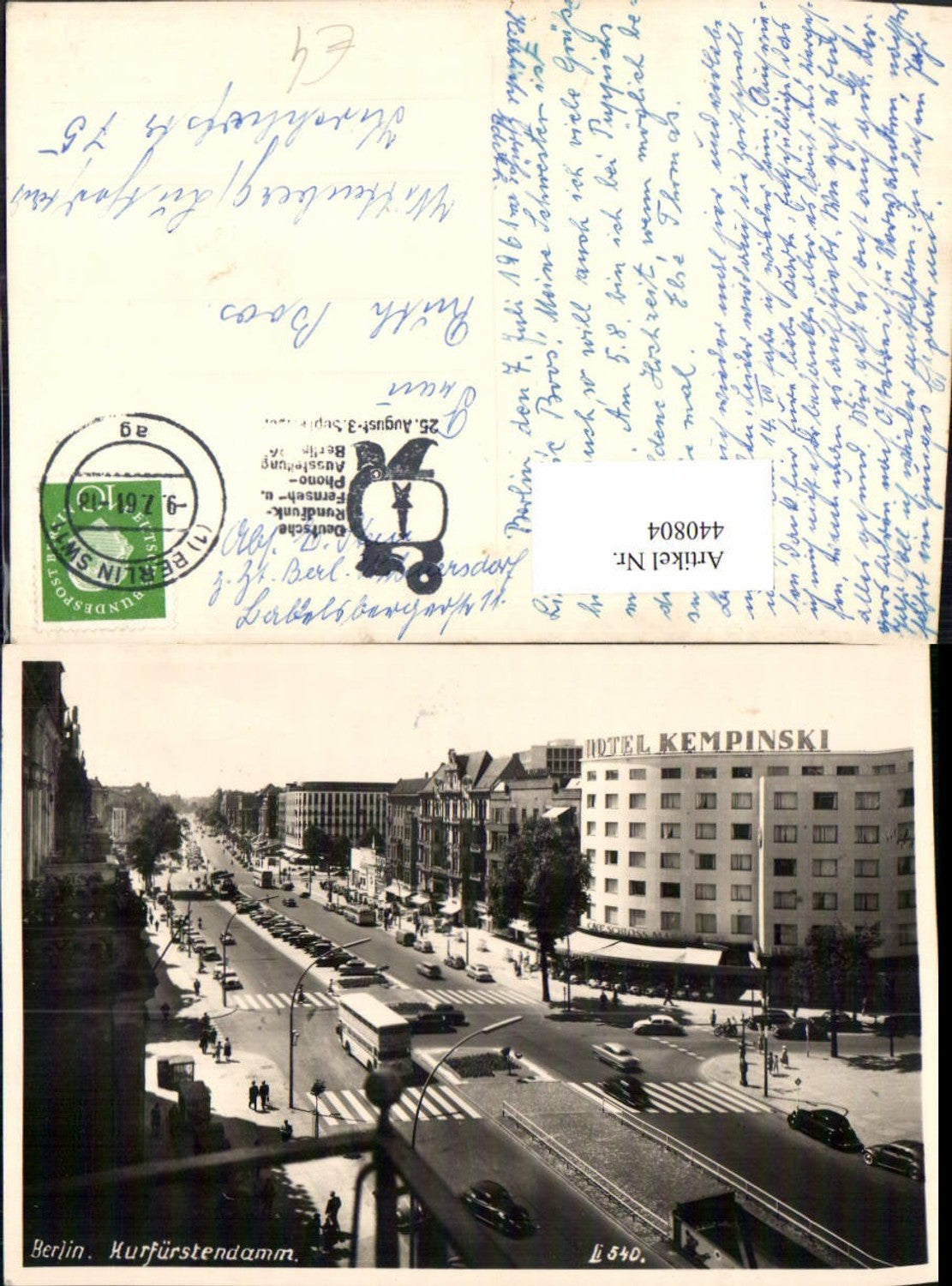 440804,Berlin Kurfürstendamm Straßenansicht Hotel Kempinski