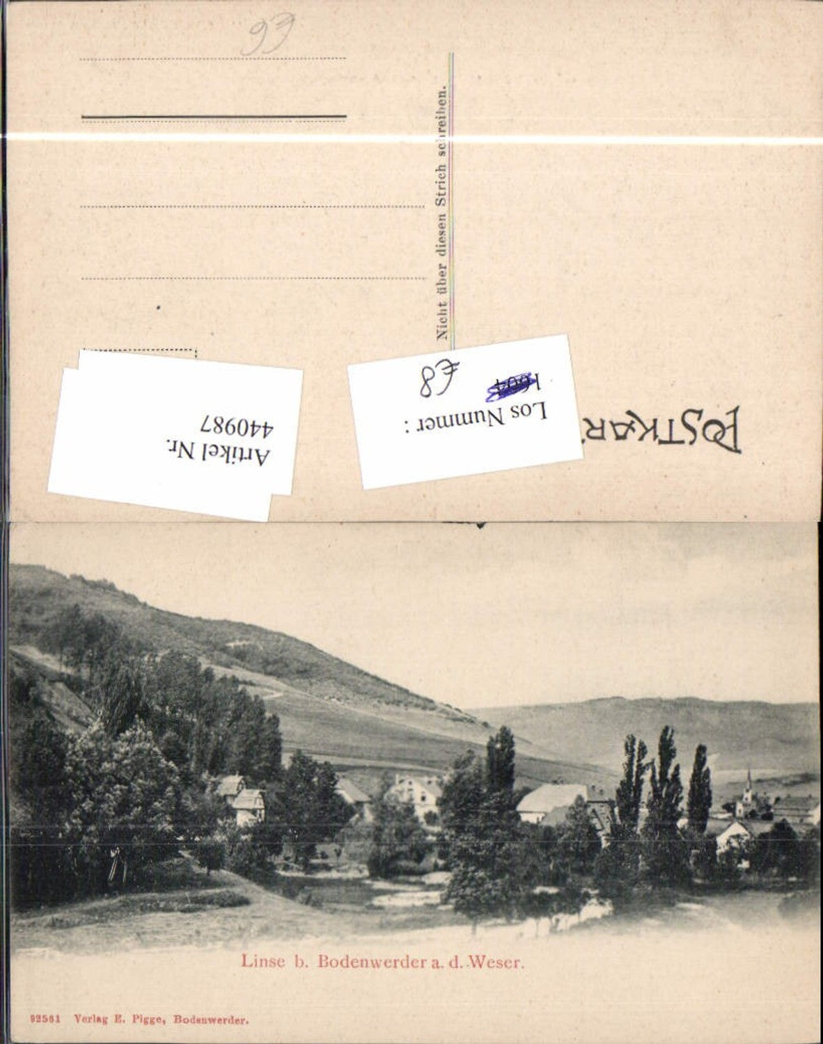 440987,Linse b. Bodenwerder an d. Weser Teilansicht