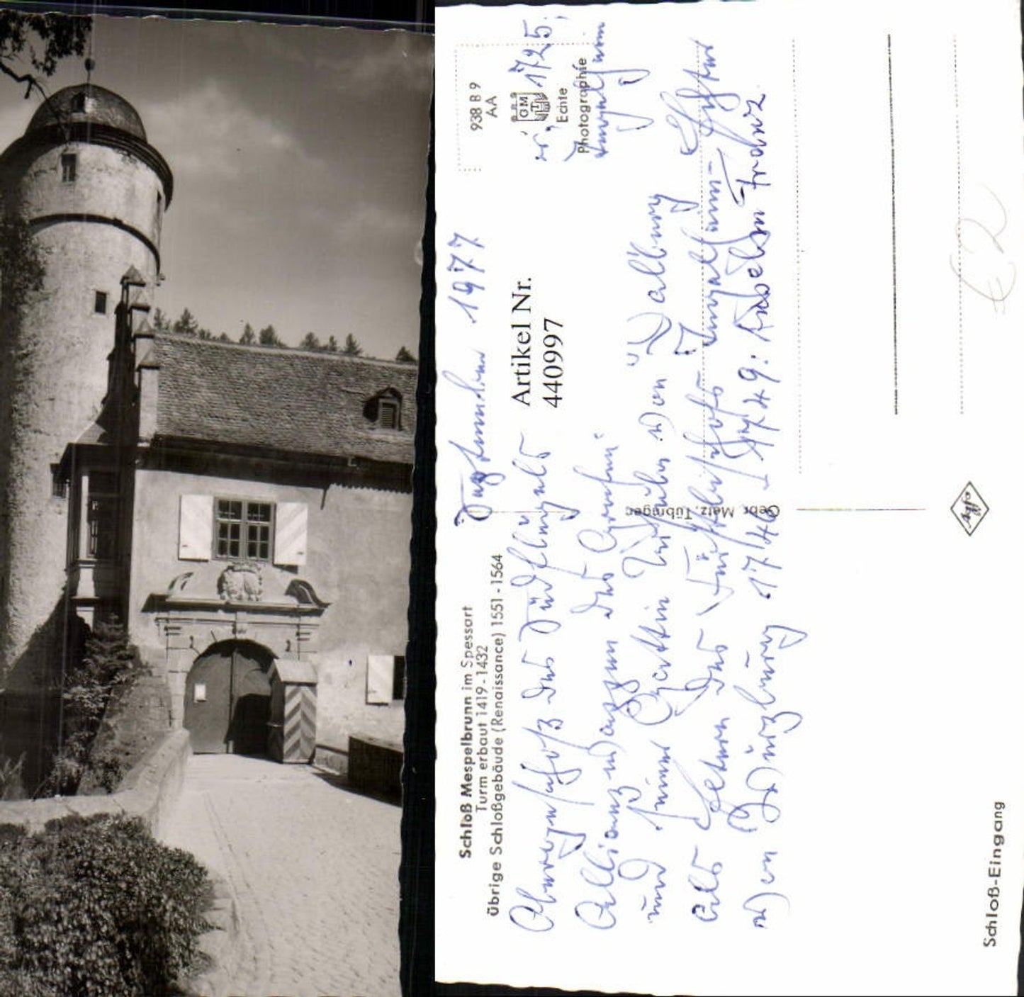 440997,Schloss Mespelbrunn im Spessart Turm