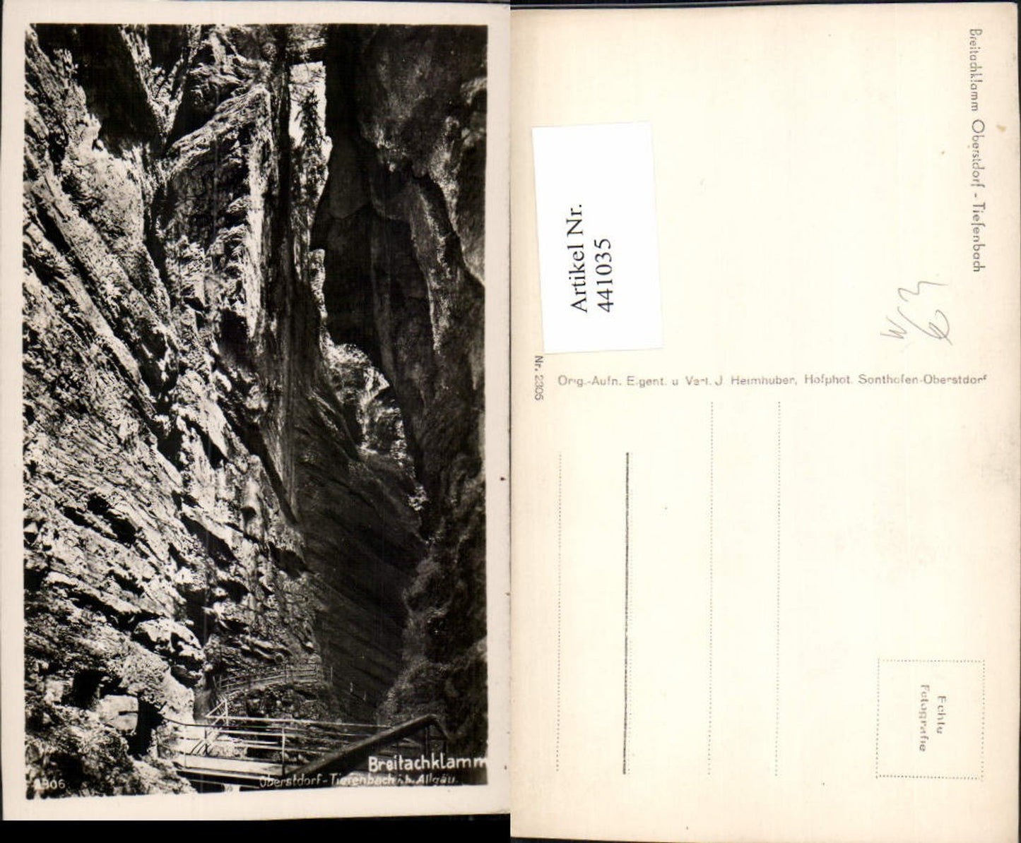 441035,Breitachklamm Klamm Schlucht b. Oberstdorf
